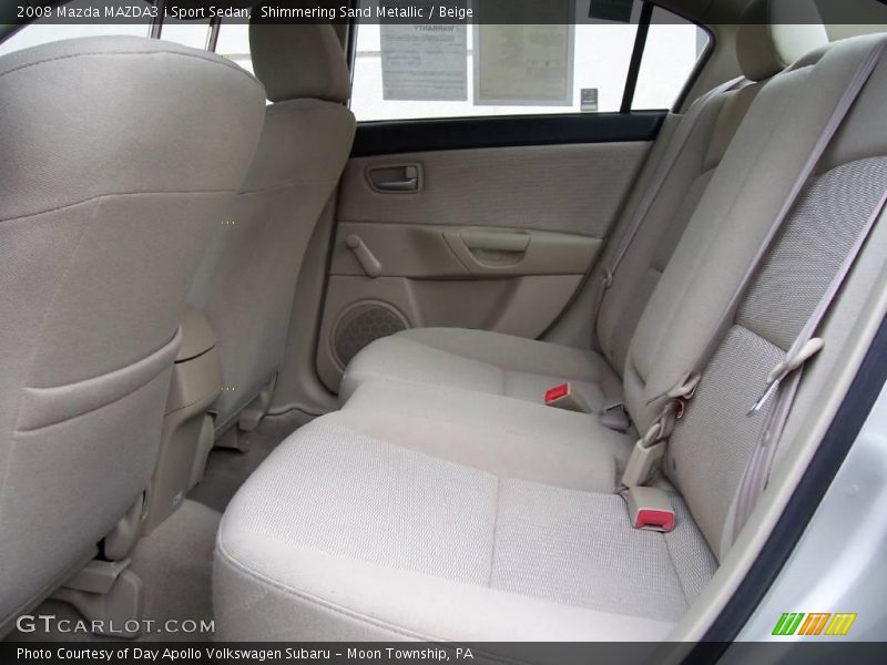 Shimmering Sand Metallic / Beige 2008 Mazda MAZDA3 i Sport Sedan