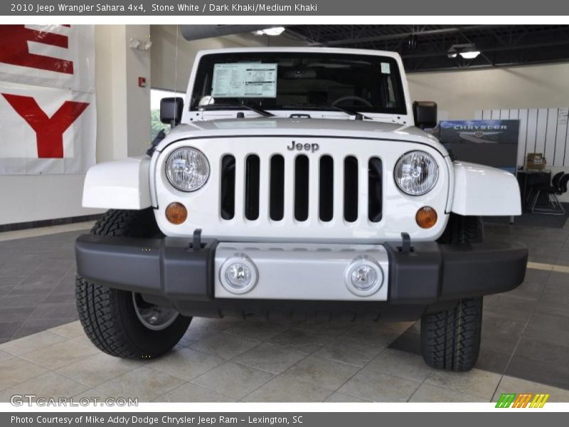 Stone White / Dark Khaki/Medium Khaki 2010 Jeep Wrangler Sahara 4x4