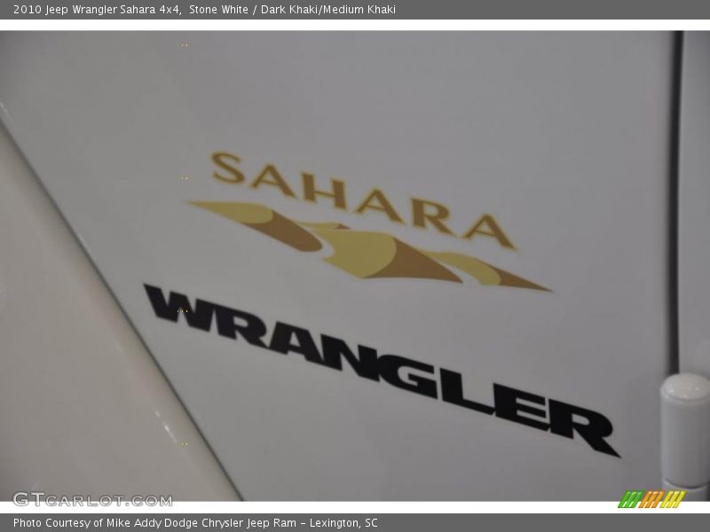 Stone White / Dark Khaki/Medium Khaki 2010 Jeep Wrangler Sahara 4x4