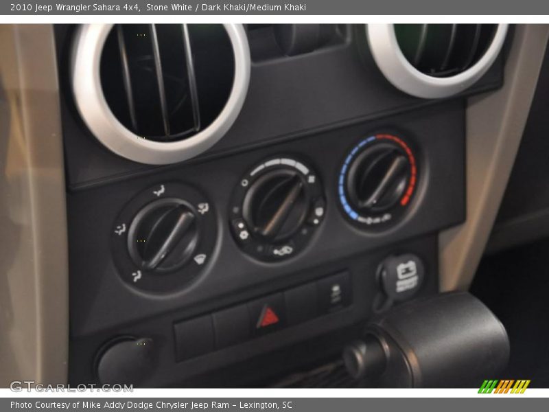 Stone White / Dark Khaki/Medium Khaki 2010 Jeep Wrangler Sahara 4x4