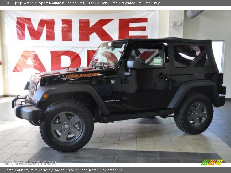 Black / Dark Slate Gray/Medium Slate Gray 2010 Jeep Wrangler Sport Mountain Edition 4x4