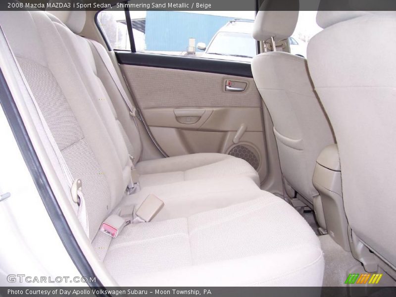 Shimmering Sand Metallic / Beige 2008 Mazda MAZDA3 i Sport Sedan