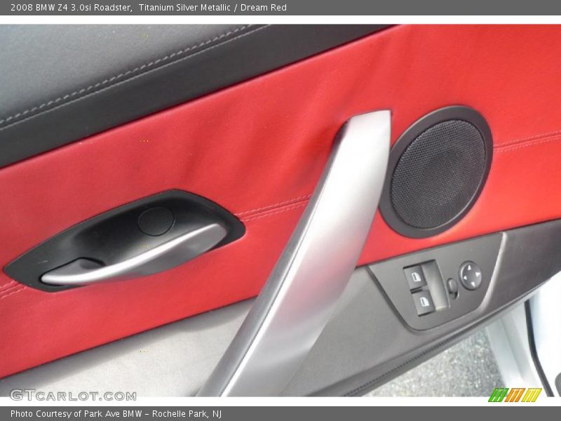 Titanium Silver Metallic / Dream Red 2008 BMW Z4 3.0si Roadster