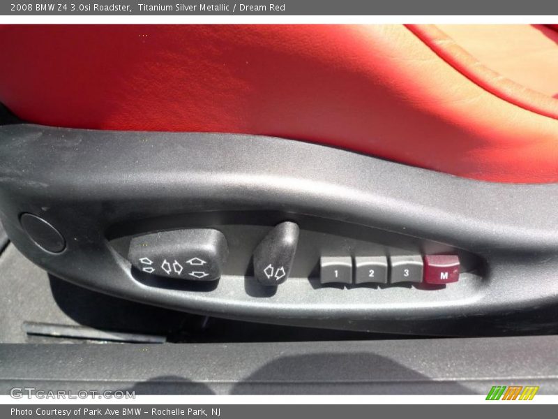Titanium Silver Metallic / Dream Red 2008 BMW Z4 3.0si Roadster