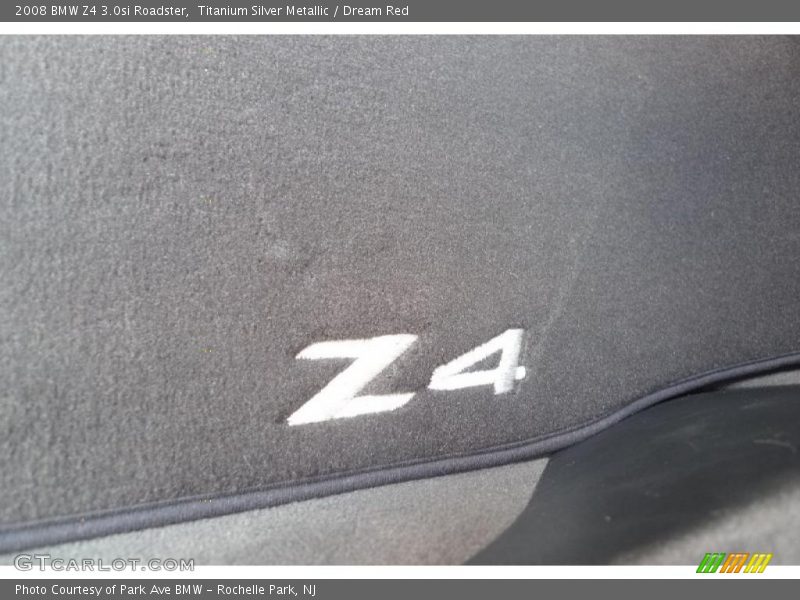 Titanium Silver Metallic / Dream Red 2008 BMW Z4 3.0si Roadster