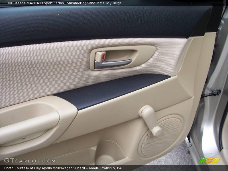 Shimmering Sand Metallic / Beige 2008 Mazda MAZDA3 i Sport Sedan