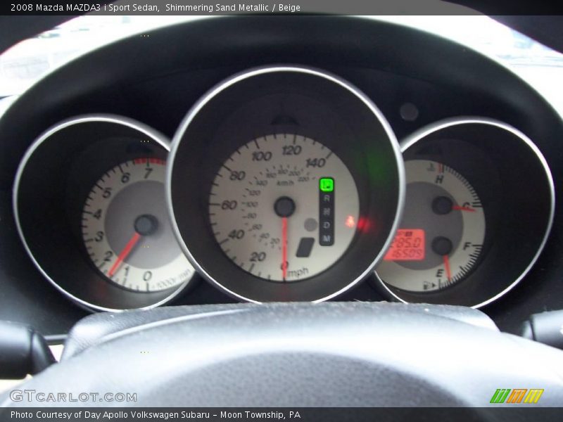 Shimmering Sand Metallic / Beige 2008 Mazda MAZDA3 i Sport Sedan