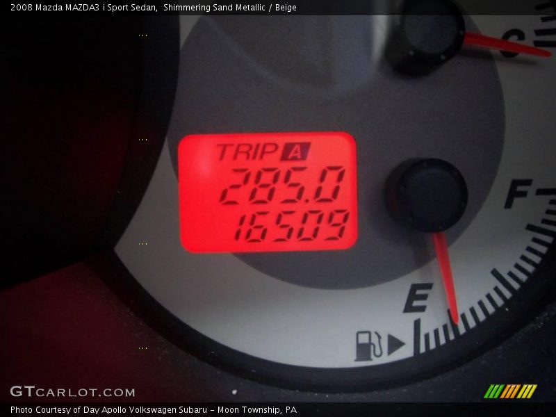 Shimmering Sand Metallic / Beige 2008 Mazda MAZDA3 i Sport Sedan