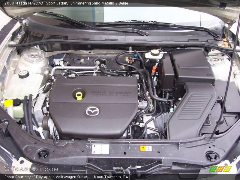 Shimmering Sand Metallic / Beige 2008 Mazda MAZDA3 i Sport Sedan