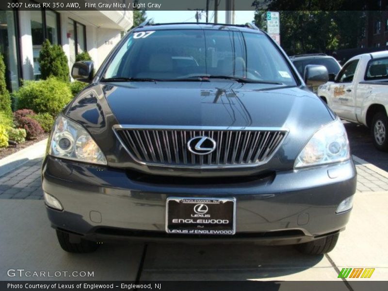 Flint Gray Mica / Light Gray 2007 Lexus RX 350 AWD