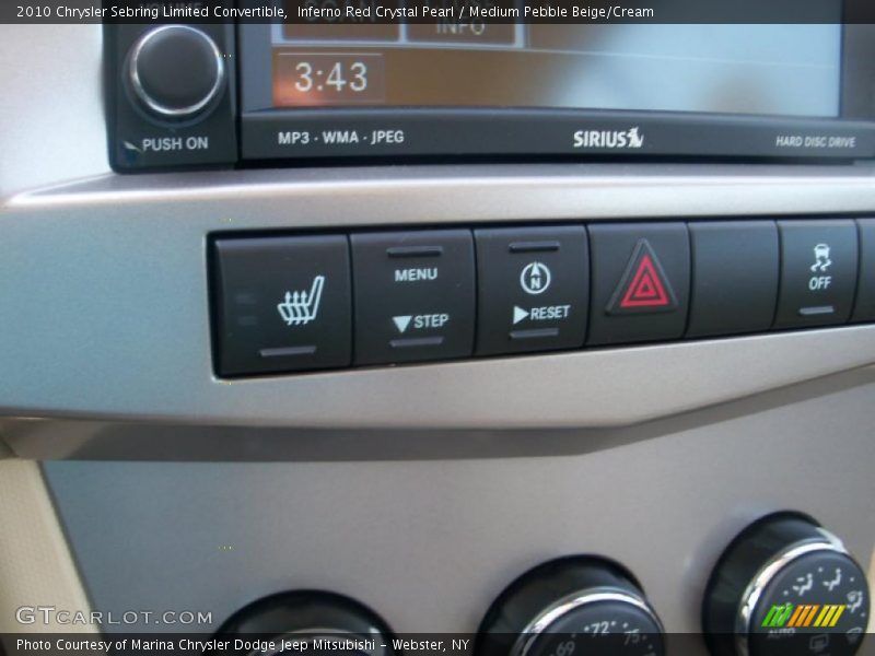 Inferno Red Crystal Pearl / Medium Pebble Beige/Cream 2010 Chrysler Sebring Limited Convertible