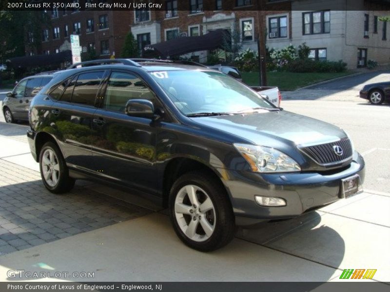 Flint Gray Mica / Light Gray 2007 Lexus RX 350 AWD