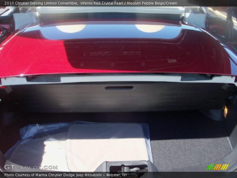 Inferno Red Crystal Pearl / Medium Pebble Beige/Cream 2010 Chrysler Sebring Limited Convertible