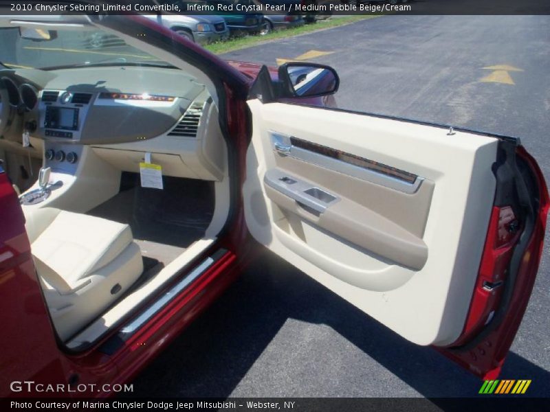Inferno Red Crystal Pearl / Medium Pebble Beige/Cream 2010 Chrysler Sebring Limited Convertible