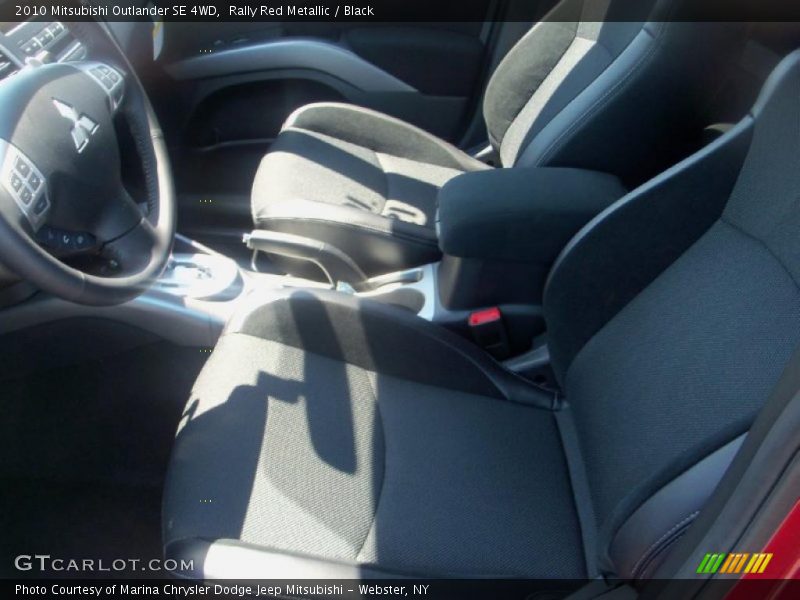 Rally Red Metallic / Black 2010 Mitsubishi Outlander SE 4WD