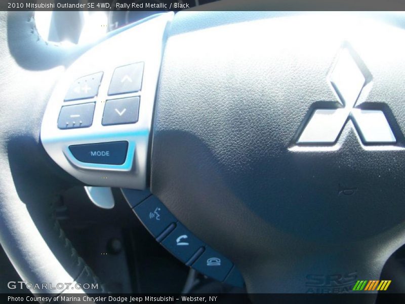 Rally Red Metallic / Black 2010 Mitsubishi Outlander SE 4WD