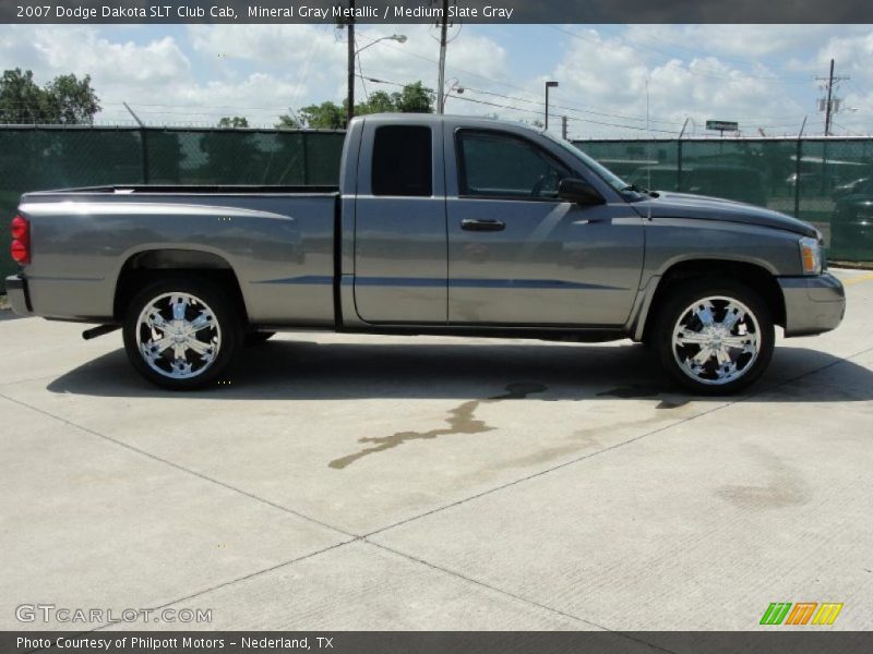 Mineral Gray Metallic / Medium Slate Gray 2007 Dodge Dakota SLT Club Cab