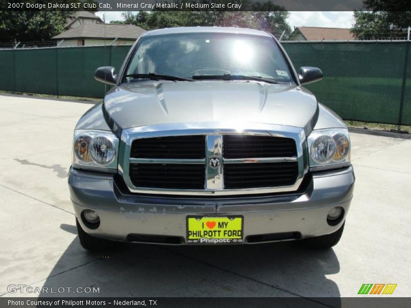 Mineral Gray Metallic / Medium Slate Gray 2007 Dodge Dakota SLT Club Cab