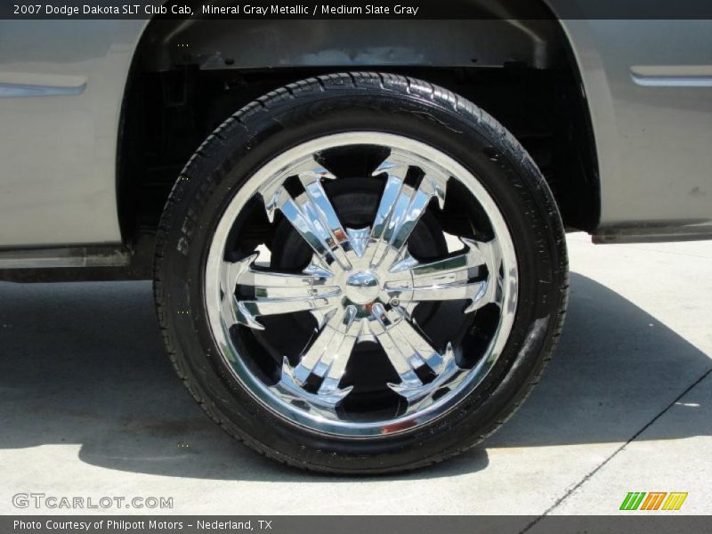 Mineral Gray Metallic / Medium Slate Gray 2007 Dodge Dakota SLT Club Cab