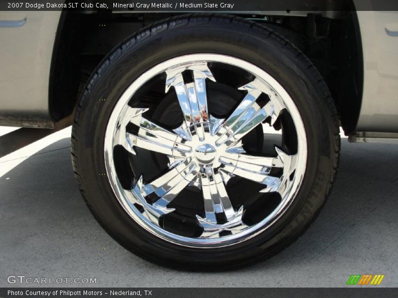 Mineral Gray Metallic / Medium Slate Gray 2007 Dodge Dakota SLT Club Cab