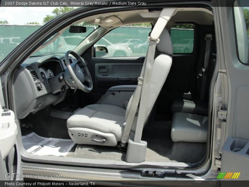 Mineral Gray Metallic / Medium Slate Gray 2007 Dodge Dakota SLT Club Cab