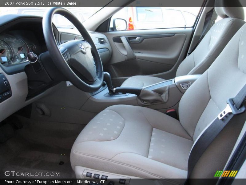 Ice White / Beige 2007 Volvo S60 2.5T