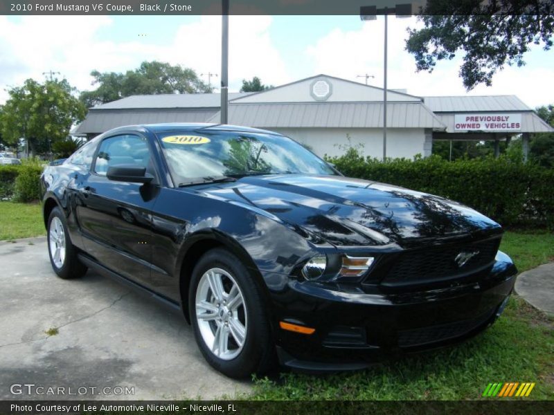 Black / Stone 2010 Ford Mustang V6 Coupe