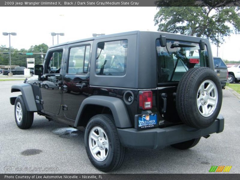 Black / Dark Slate Gray/Medium Slate Gray 2009 Jeep Wrangler Unlimited X