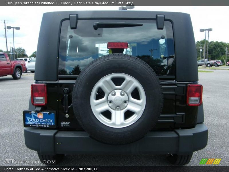 Black / Dark Slate Gray/Medium Slate Gray 2009 Jeep Wrangler Unlimited X