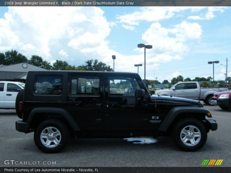 Black / Dark Slate Gray/Medium Slate Gray 2009 Jeep Wrangler Unlimited X