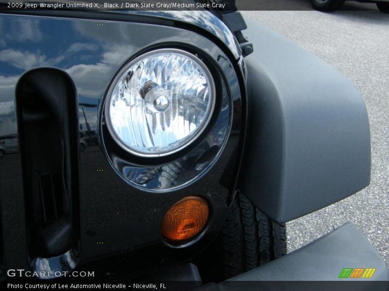 Black / Dark Slate Gray/Medium Slate Gray 2009 Jeep Wrangler Unlimited X