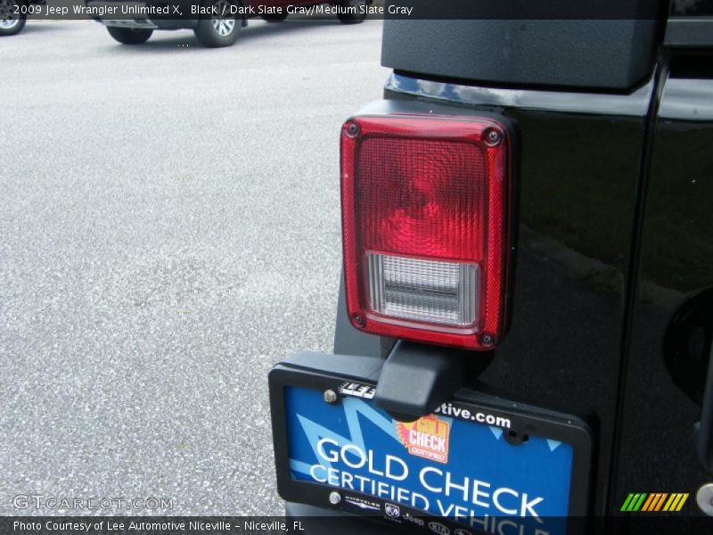 Black / Dark Slate Gray/Medium Slate Gray 2009 Jeep Wrangler Unlimited X