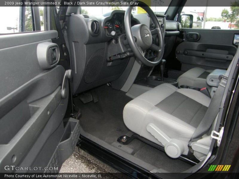 Black / Dark Slate Gray/Medium Slate Gray 2009 Jeep Wrangler Unlimited X