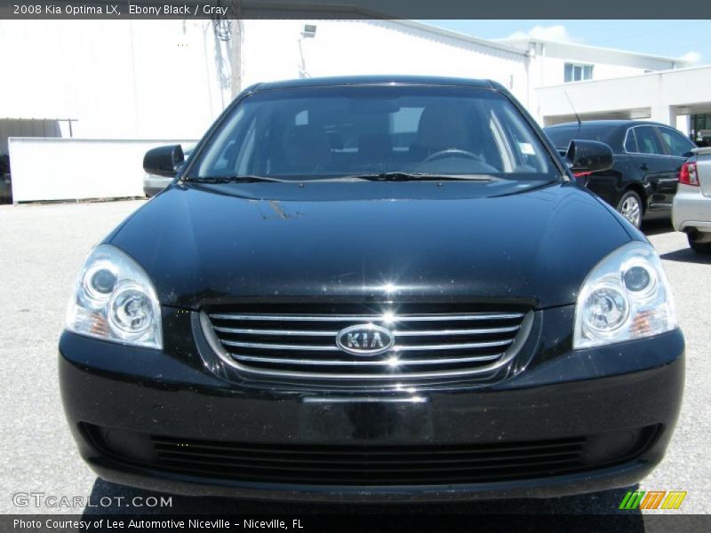 Ebony Black / Gray 2008 Kia Optima LX