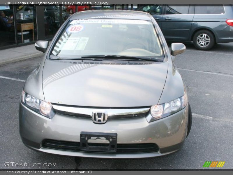 Galaxy Gray Metallic / Ivory 2008 Honda Civic Hybrid Sedan