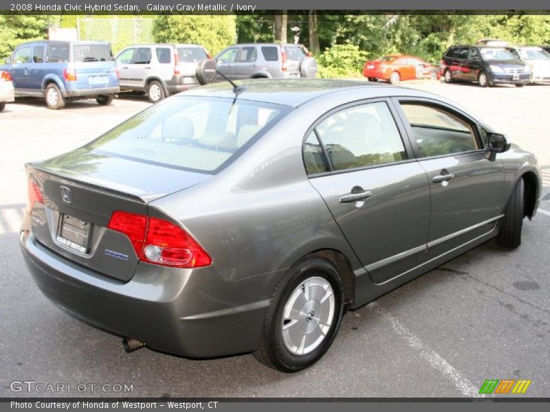 Galaxy Gray Metallic / Ivory 2008 Honda Civic Hybrid Sedan