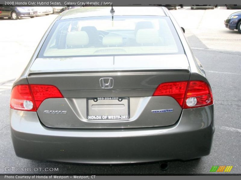 Galaxy Gray Metallic / Ivory 2008 Honda Civic Hybrid Sedan