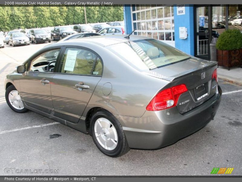 Galaxy Gray Metallic / Ivory 2008 Honda Civic Hybrid Sedan