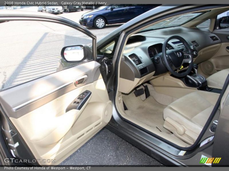 Galaxy Gray Metallic / Ivory 2008 Honda Civic Hybrid Sedan
