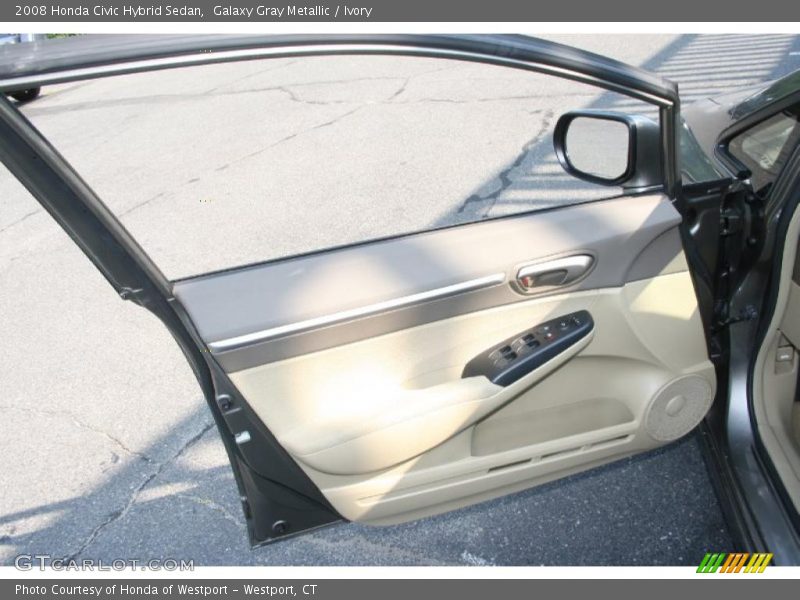 Galaxy Gray Metallic / Ivory 2008 Honda Civic Hybrid Sedan