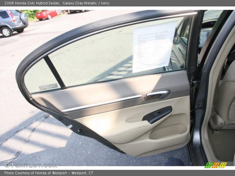 Galaxy Gray Metallic / Ivory 2008 Honda Civic Hybrid Sedan
