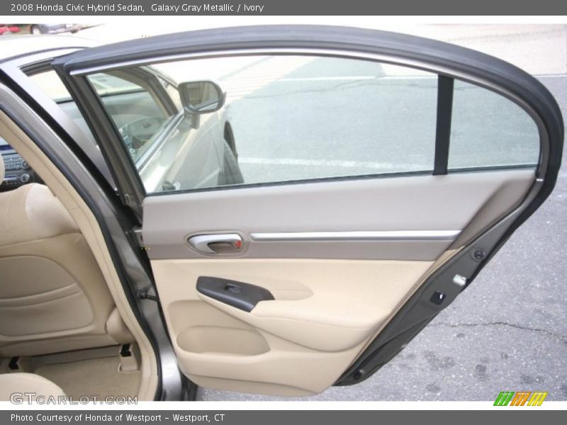 Galaxy Gray Metallic / Ivory 2008 Honda Civic Hybrid Sedan