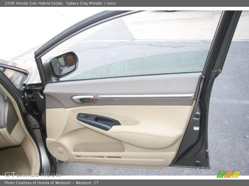 Galaxy Gray Metallic / Ivory 2008 Honda Civic Hybrid Sedan
