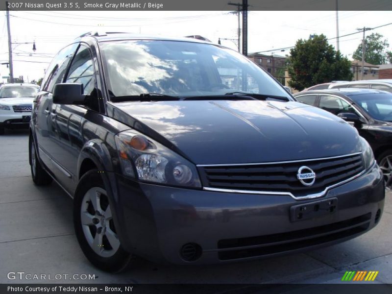 Smoke Gray Metallic / Beige 2007 Nissan Quest 3.5 S