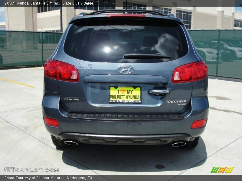 Slate Blue / Beige 2007 Hyundai Santa Fe Limited