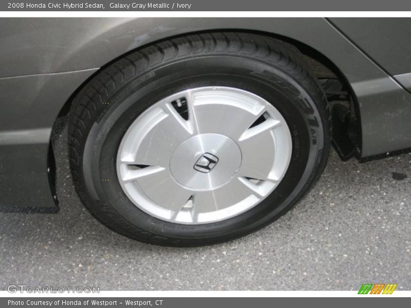 Galaxy Gray Metallic / Ivory 2008 Honda Civic Hybrid Sedan