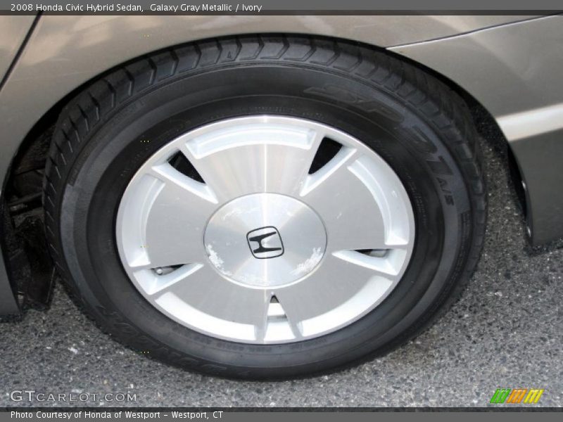 Galaxy Gray Metallic / Ivory 2008 Honda Civic Hybrid Sedan