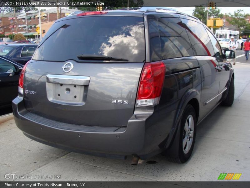 Smoke Gray Metallic / Beige 2007 Nissan Quest 3.5 S