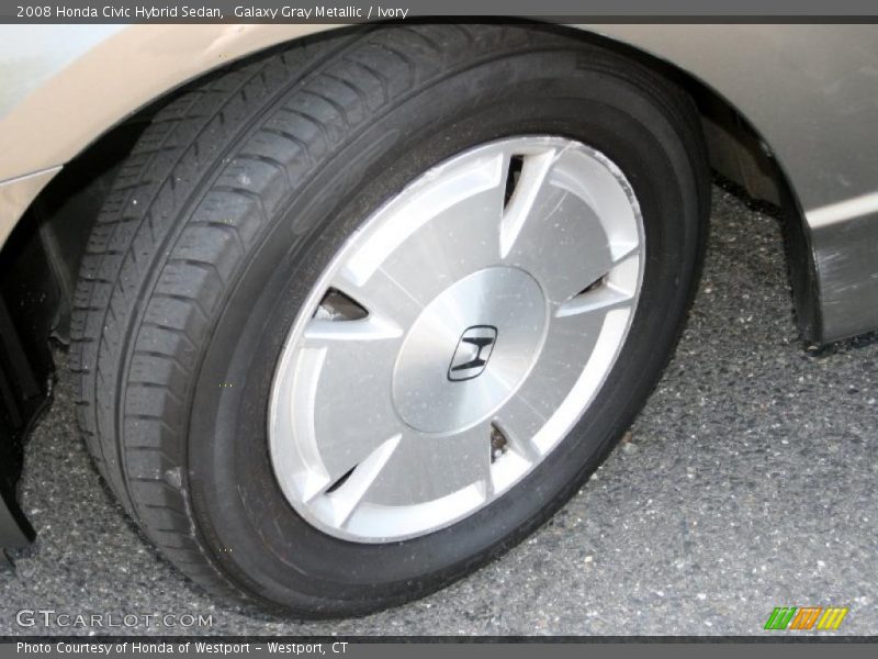 Galaxy Gray Metallic / Ivory 2008 Honda Civic Hybrid Sedan