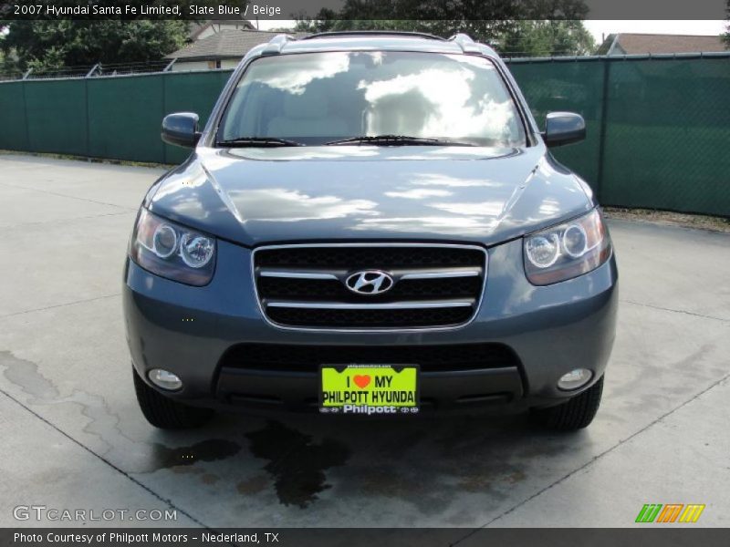 Slate Blue / Beige 2007 Hyundai Santa Fe Limited